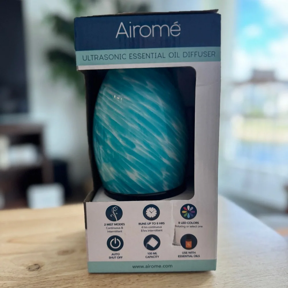 NEW Aegean Sea Ultrasonic Essential Oil Diffuser - Blue